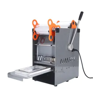 Factory Direct Sales 300w Food Sealing Machine 300-500 Cups/h Semi Automatic Tray Sealer