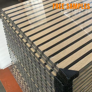 Panneaux acoustiques en lattes de bois pour l'absorption <span class=keywords><strong>acoustique</strong></span> <span class=keywords><strong>Revêtement</strong></span> <span class=keywords><strong>mural</strong></span> intérieur décoratif pour salon chambre bureau - Product Image 5