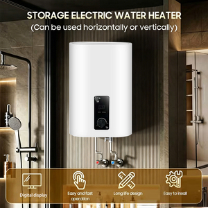 <span class=keywords><strong>Chauffe</strong></span>-<span class=keywords><strong>eau</strong></span> <span class=keywords><strong>électrique</strong></span> domestique transfrontalier en gros d'usine, type baril <span class=keywords><strong>plat</strong></span>, machine de bain à accumulation rapide, 50 litres - Product Image 5