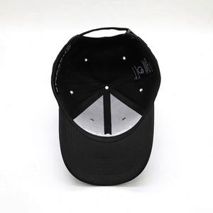 Meidiney BSCI Manufacture Custom 6 Panel Mens <b>Plain</b> Black Embroidery Logo Baseball <b>Caps</b> - Product Image 6