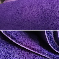 Tapis HM en PVC de 6 mm d'épaisseur, motif carré, adapté aux animaux de compagnie, écologique, antidérapant, lavable en machine, motif original, bouclé moderne pour la maison