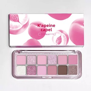 Palette de fards <span class=keywords><strong>à</strong></span> paupières 12 couleurs, finitions mates et scintillantes, illuminateur, contouring naturel, éclaircissant, maquillage léger, <span class=keywords><strong>fard</strong></span> <span class=keywords><strong>à</strong></span> paupières sensuel - Product Image 6