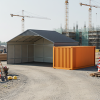 Abri de stockage robuste SGC1919-H223 à installation facile, structure en acier préfabriquée, étanche, écologique et moderne