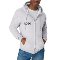 Blouson à Capuche Zippé Décontracté pour Homme, Automne, avec Poches, Teint en Fil, Écologique, Respirant, pour le Quotidien, les Voyages et les Activités de Plein Air (Vente en Gros)