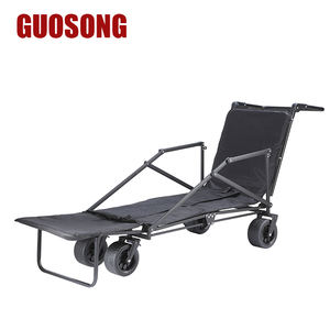 Carrito <span class=keywords><strong>de</strong></span> Campamento y Silla <span class=keywords><strong>de</strong></span> Descanso Dos en Uno Resistente <span class=keywords><strong>de</strong></span> 192x69x71 cm con Respaldo Ajustable <span class=keywords><strong>para</strong></span> <span class=keywords><strong>Playa</strong></span> y Senderismo - Product Image 5