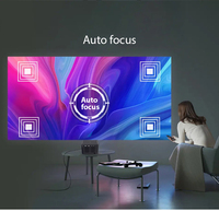 Mini projecteur intelligent pour cinéma maison, portable, 1080p Full HD, Android 9.0, LED LCD, 6500 lumens, utilisation home cinéma, 4K Pico intégré