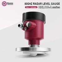 Capteur de niveau radar intelligent Honno, haute précision, sans contact, en acier inoxydable 304, mesure de niveau 80 GHz