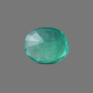Émeraude naturelle de 3,80 carats, certifiée Panna, pierre précieuse verte, qualité export, pour bague, pendentif, bijoux. - Product Image 1