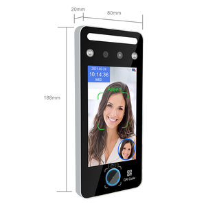 Hệ thống kiểm soát truy cập wifi miễn phí 5 inch Phần mềm đám mây chấm công Máy quét mã QR sinh trắc học ai nhận dạng vân tay - Product Image 6