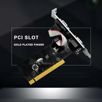 Tarjeta de Expansión Serial PCI de Doble Puerto RS232 Com DB9 de 9 Pines, Adaptador PCI Extendido