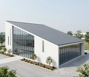 Edificio Prefabricado Elegante con Estructura de Acero de Estilo Minimalista para Biblioteca, Galería, Centro de Exhibición de Productos de Marca para Comunidades Urbanas - Product Image 6
