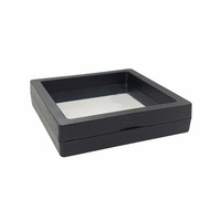 Boîtes en carton ondulé à 2 tiroirs avec fenêtre transparente en PVC, recyclables, pour emballages cadeaux de boucles d'oreilles, colliers, bagues et vêtements