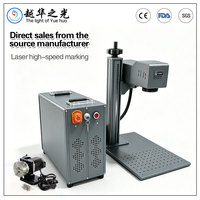 Morlit Mini machine de gravure laser à fibre CNC portable de bureau, refroidissement par air, compatible DXF BMP AI PLT, nouvelle haute vitesse, EZCAD Sino Galvo Las