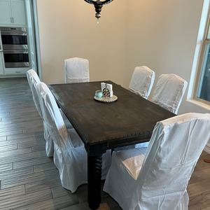 Rustic Handmade Pure Flax Tie Back Linen <strong>Chair</strong> <strong>Cover</strong> for Ceremony Party Restaurant Decor - Product Image 3