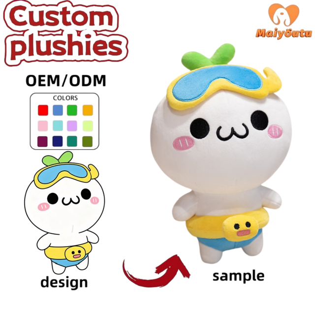 Custom Super Soft Plush Mascot Toys | OEM/ODM Embroidered Stress Relief Plushies From Your Design