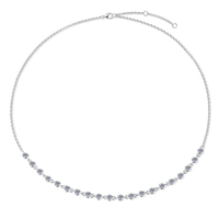 Collier Pendentif Rond en Argent Sterling S925 avec Moissanite VVS1 de 3mm Entièrement Sertie, Idéal pour les Fiançailles (Vente en Gros)