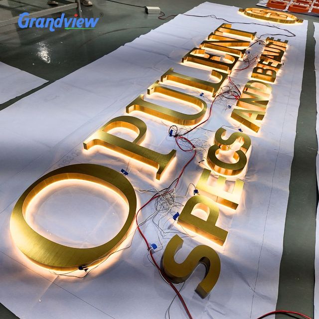 Outdoor Business Signage Backlit Storefront LED Illuminated Sign Store logo Sign 3d Channel Letter Sign for Advertising