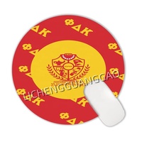 Tapis de souris rond personnalisable NSPDK Sorority, base en caoutchouc antidérapante, tapis de bureau, surface lisse, tapis de souris pour ordinateur, accessoire pour la maison