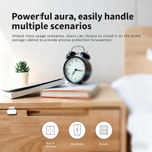 Détecteur intelligent de porte et fenêtre pour la maison connectée, capteurs de sécurité, intégration Alexa Google, automatisation, capteur magnétique de porte - Product Image 2