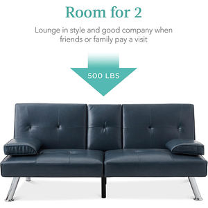 Tempat tidur <span class=keywords><strong>Sofa</strong></span>, <span class=keywords><strong>Sofa</strong></span> tidur ruang tamu Modern dapat diperpanjang dua tempat duduk konversi furnitur rumah untuk apartemen ruang tamu kantor - Product Image 2