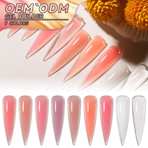 JTING Professional Consistency 9colors Gel Builder <b>Nail</b> <b>Extension</b> No Burn Painless Construction Camouflage Building Gel Polish - Product Image 1