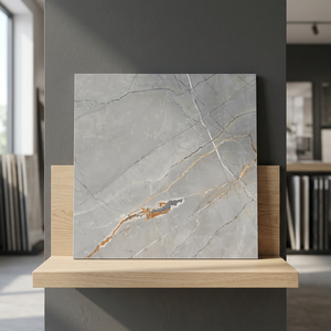 Carreaux de sol en céramique numérique émaillée effet bois classique 30x30cm, aspect marbre rustique, pour intérieur - Product Image 2