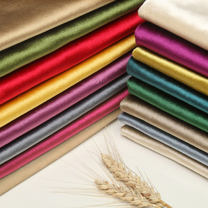 Italian Velvet Upholstery <b>Fabric</b> Ready Stock Wholesale For Sofa Curtain Wedding Decoration Soft Package Project Stage Cloth - Product Image 1