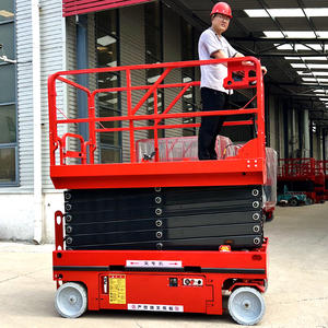 Elevador de tijera autopropulsado de 4m, 6m, 8m, 10m, 12m, elevador de tijera autopropulsado pequeño hidráulico eléctrico plataforma de trabajo aéreo - Product Image 6