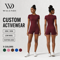 Ensemble de yoga 2 pièces à manches raglan pour femme, haut à manches courtes et short de sport taille haute, logo personnalisé, faible MOQ, vente en gros de vêtements de fitness