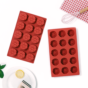 MUYULINS Factory can customize 15-cavity heart-shaped LFGB non-stick BPA Free <b>silicone</b> mousse cake mold - Product Image 2