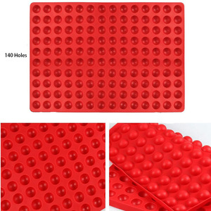 Tapis de cuisson rond en Silicone, <span class=keywords><strong>Mini</strong></span> <span class=keywords><strong>moule</strong></span>, 140 221 468 cavités, <span class=keywords><strong>pour</strong></span> cookies au chocolat en forme de goutte, gommes, bonbons - Product Image 2