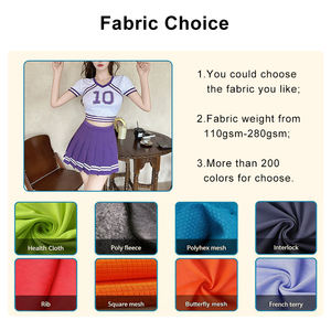 Ensemble d'uniformes de pom-pom girl sexy pour filles, imprimé numérique personnalisé avec logo, en Spandex/Polyester, pour Halloween et jeux de rôle - Product Image 2