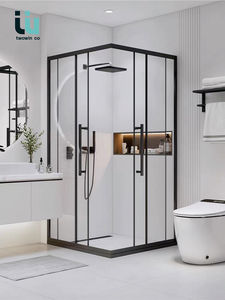Box doccia moderni quadrati personalizzati TwoWinco per spazi ridotti, cabine doccia <span class=keywords><strong>e</strong></span> <span class=keywords><strong>bagni</strong></span> con porta scorrevole - Product Image 2