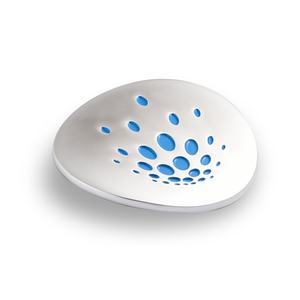 Placa de Identificación de Material Plástico Curvo con Esmalte Suave Azul y Hermoso Diseño de Concha - Product Image 3