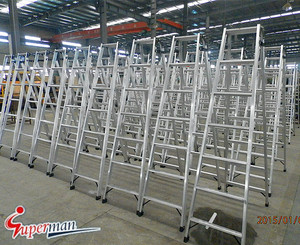 便携式伸缩式加长梯户外使用铝制折叠梯 - Product Image 6