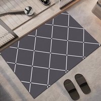 Water Absorption Non-Slip Pet-Friendly Stain Resistant Padded Polyester Bath Rug Toilet Mats Carpet Area Rugs Bathroom Mat Set