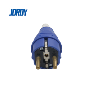Enchufe Europeo Schuko IP44, JORDY JD-012 16A 250V Azul 2P+E Conector Macho Industrial - Product Image 4