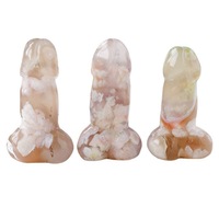 Cristaux véritables naturels pierres de guérison Mini pénis cristal femmes gode pénis pierre précieuse artisanat sculpture pendentif pierre gravée