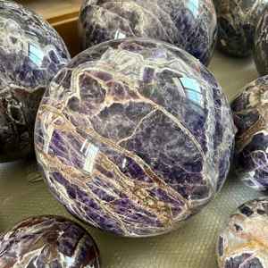 Bulk Atacado Natural Tamanho Grande Esfera Sonho Ametista Esfera Cura Esferas De Cristal - Product Image 2