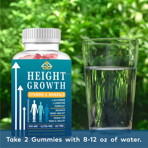 Suplemento de Vitaminas, Minerales y Aminoácidos a Base de Extractos Herbales OEM para Mejorar la Densidad Ósea, Crecimiento en Altura y Nutrición para Adolescentes, 60 Gomitas - Product Image 6