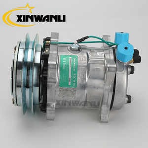 Compresseur de climatisation SD7H15 319102557 320/08562 320/08563 R134a à gorge unique pour excavatrice et chargeuse JCB - Product Image 1