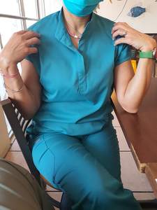 Custom/all'ingrosso elasticizzato poliestere Rayon Spandex medicali uniformi e abbigliamento da lavoro SPA - Product Image 5