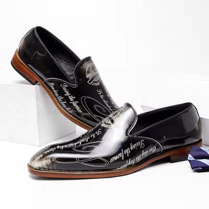 Chaussures Oxford habillées pour hommes en cuir véritable, style britannique, grandes tailles, à enfiler, respirantes et légères, idéales pour l'automne et les mariages - Product Image 3