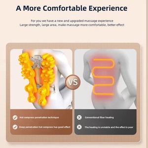 Chaise de <span class=keywords><strong>Massage</strong></span> <span class=keywords><strong>Shiatsu</strong></span> complète du corps Belen <span class=keywords><strong>siège</strong></span> de soulagement de la douleur dorsale lumière rouge coussin de <span class=keywords><strong>Massage</strong></span> de pétrissage 3D pour <span class=keywords><strong>siège</strong></span> de voiture de chaise de bureau à domicile - Product Image 5