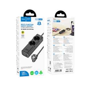 Chargeur Hoco NS10 Wisdom 2 positions PD 67W 3C1A 2000W Prise de bureau EU <span class=keywords><strong>GER</strong></span> - Product Image 6