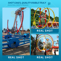 Manège LED Géant Rotatif pour Adultes – Parc d'Attractions Extérieur et Fêtes Foraines