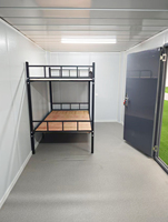 Casa Contenedor de 20 pies, Oficina Plegable con Entrepiso, Dormitorio Prefabricado Plegable para Casas Móviles en Campamentos Petroleros