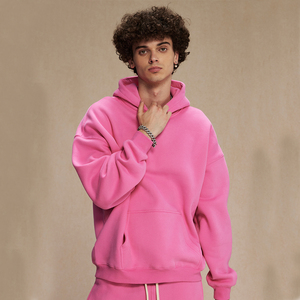 Felpe con cappuccio da uomo con cappuccio Casual Casual di colore puro autunno nuova alta qualità - Product Image 4