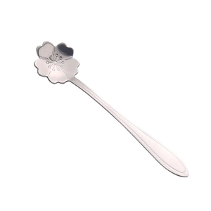 Per caffè e tè piccolo cucchiaino a forma di fiore cucchiaio da caffè grazioso cucchiaio da gelato in acciaio inossidabile <span class=keywords><strong>oro</strong></span> argento cucchiaio da Dessert - Product Image 6