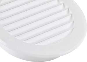 Rejilla de Ventilación de Plástico Blanca de 6 Pulgadas con Protección Contra Insectos - Product Image 4